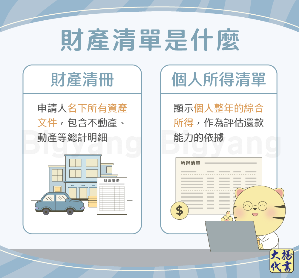 財產清單是什麼-大揚代書