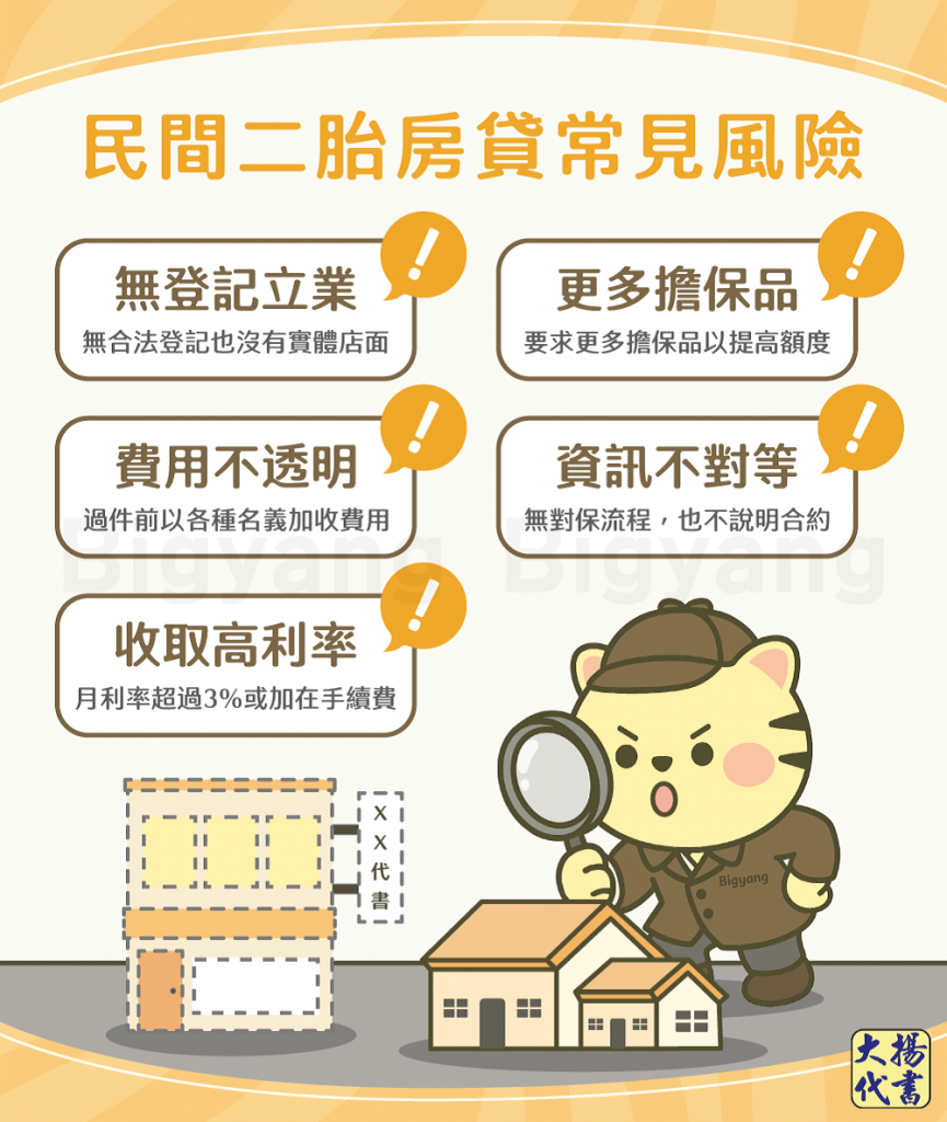 民間二胎房貸的5種風險-大揚代書