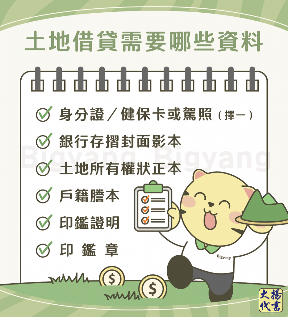 辦理民間土地貸款文件-大揚代書