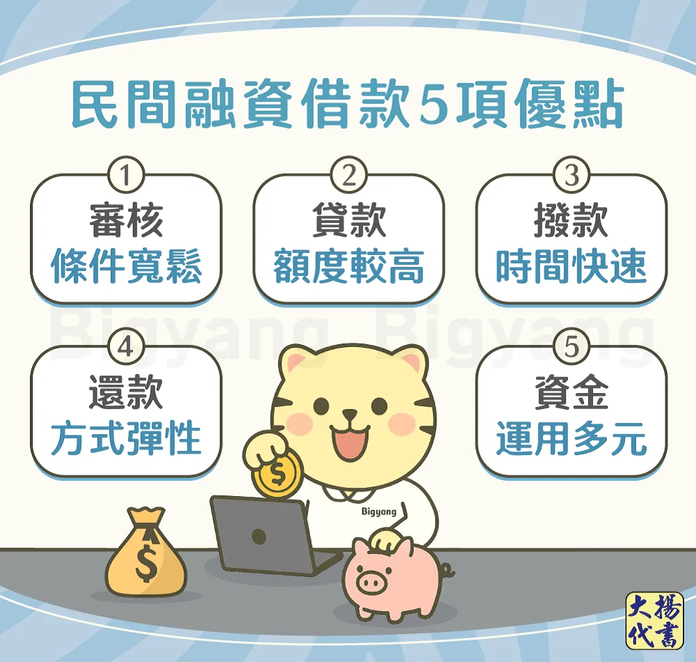 民間融資借款5項優點－大揚代書