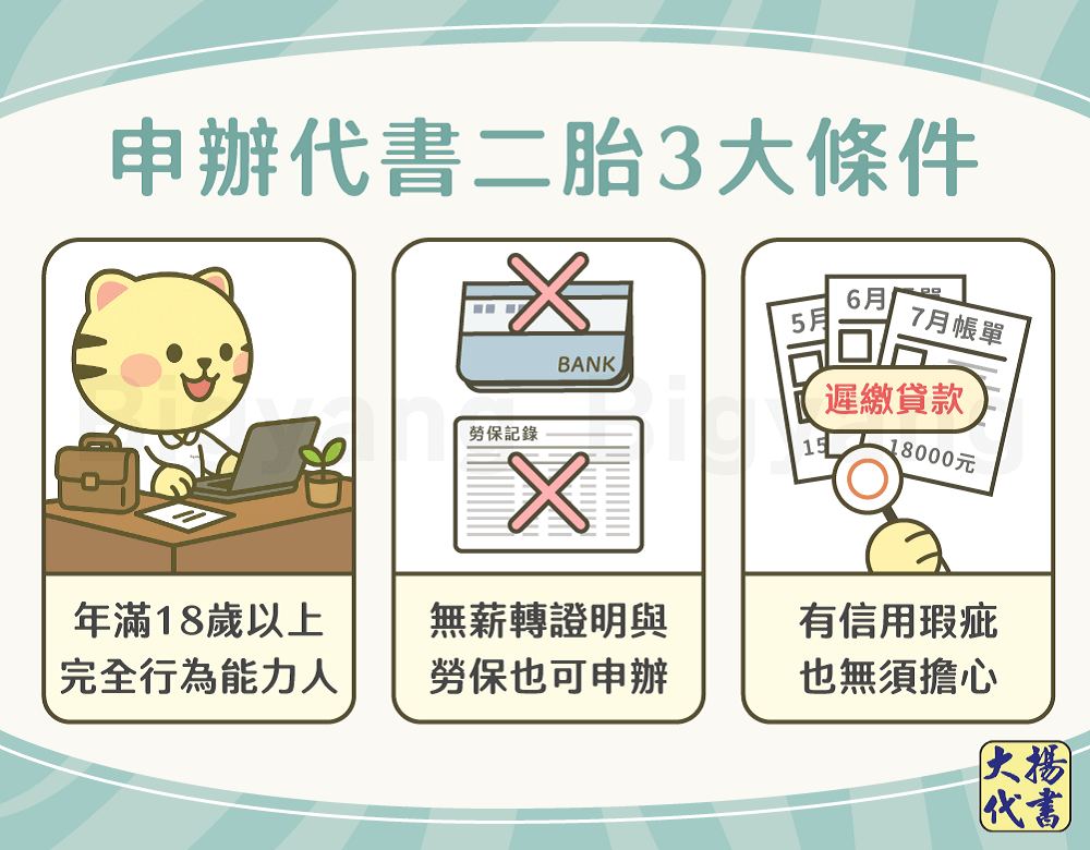 申辦代書二胎的3大條件-大揚代書
