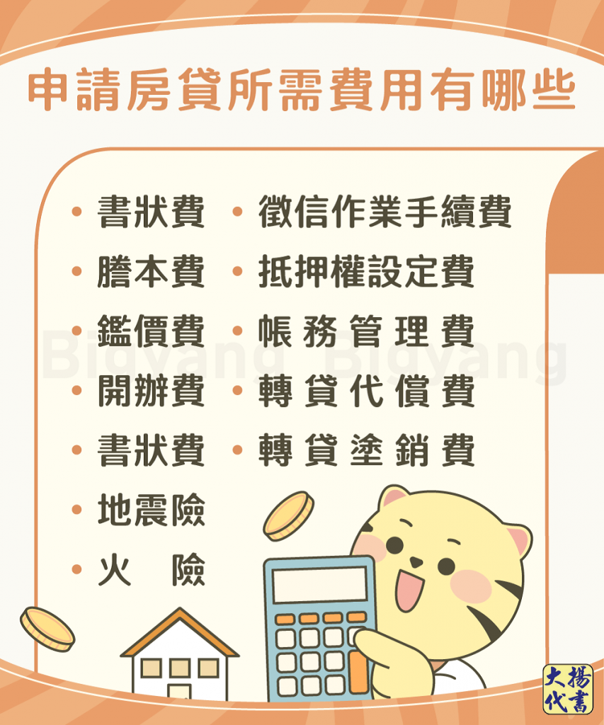 申請房貸所需費用-大揚代書