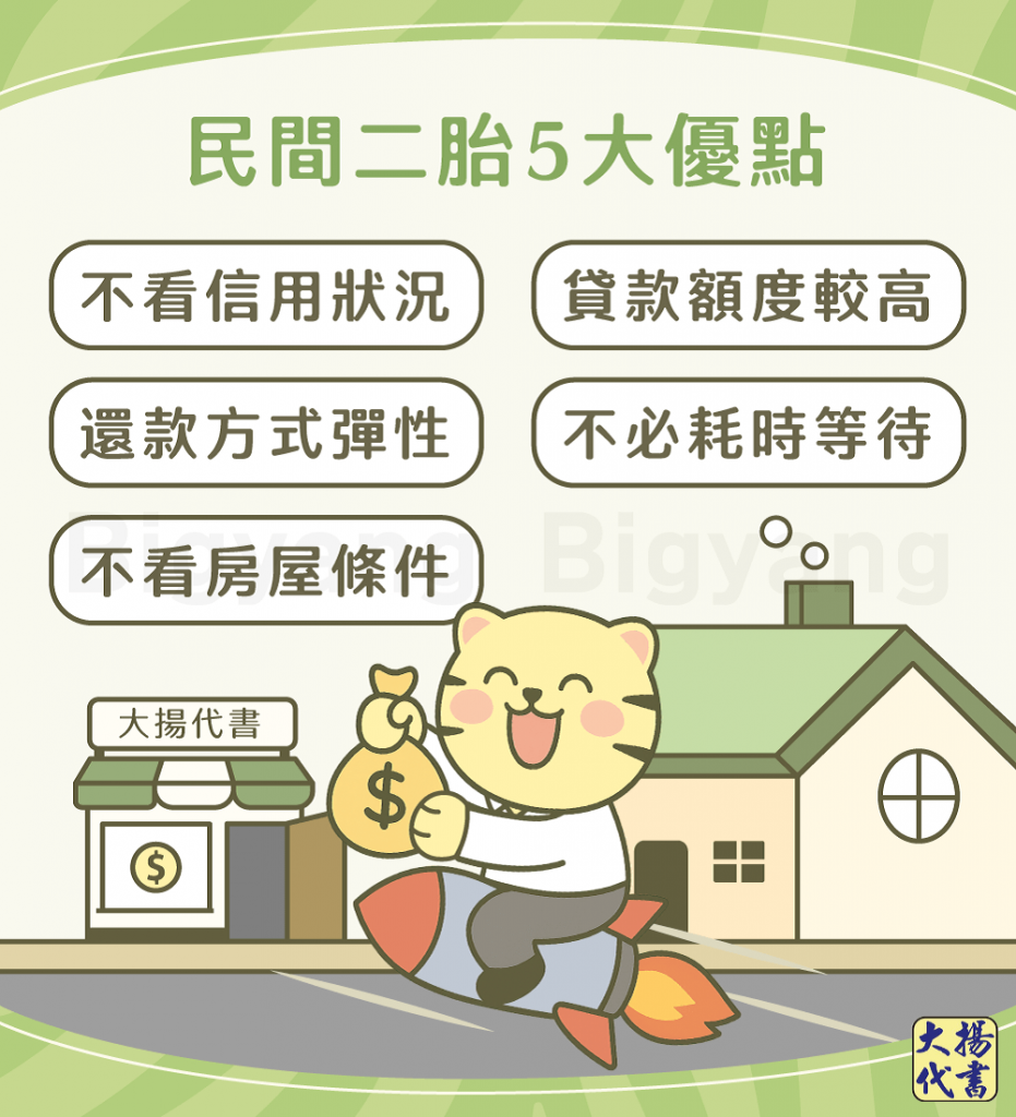 民間二胎5大優點-大揚代書