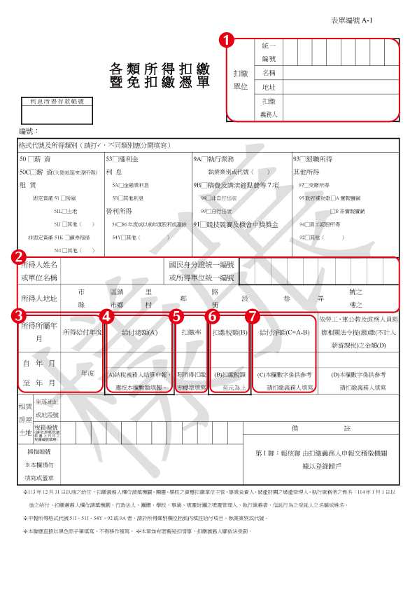 大揚-各類所得扣繳憑單