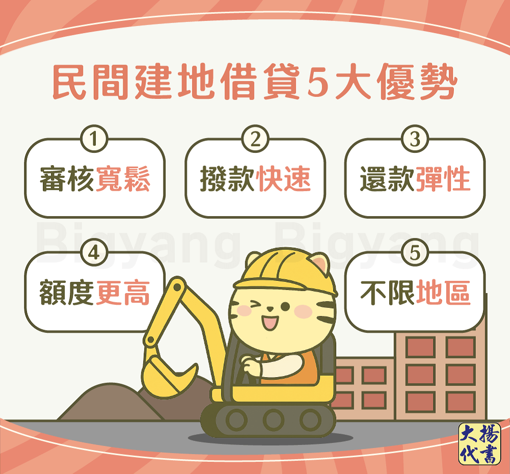 民間建地借貸5大優勢-大揚代書