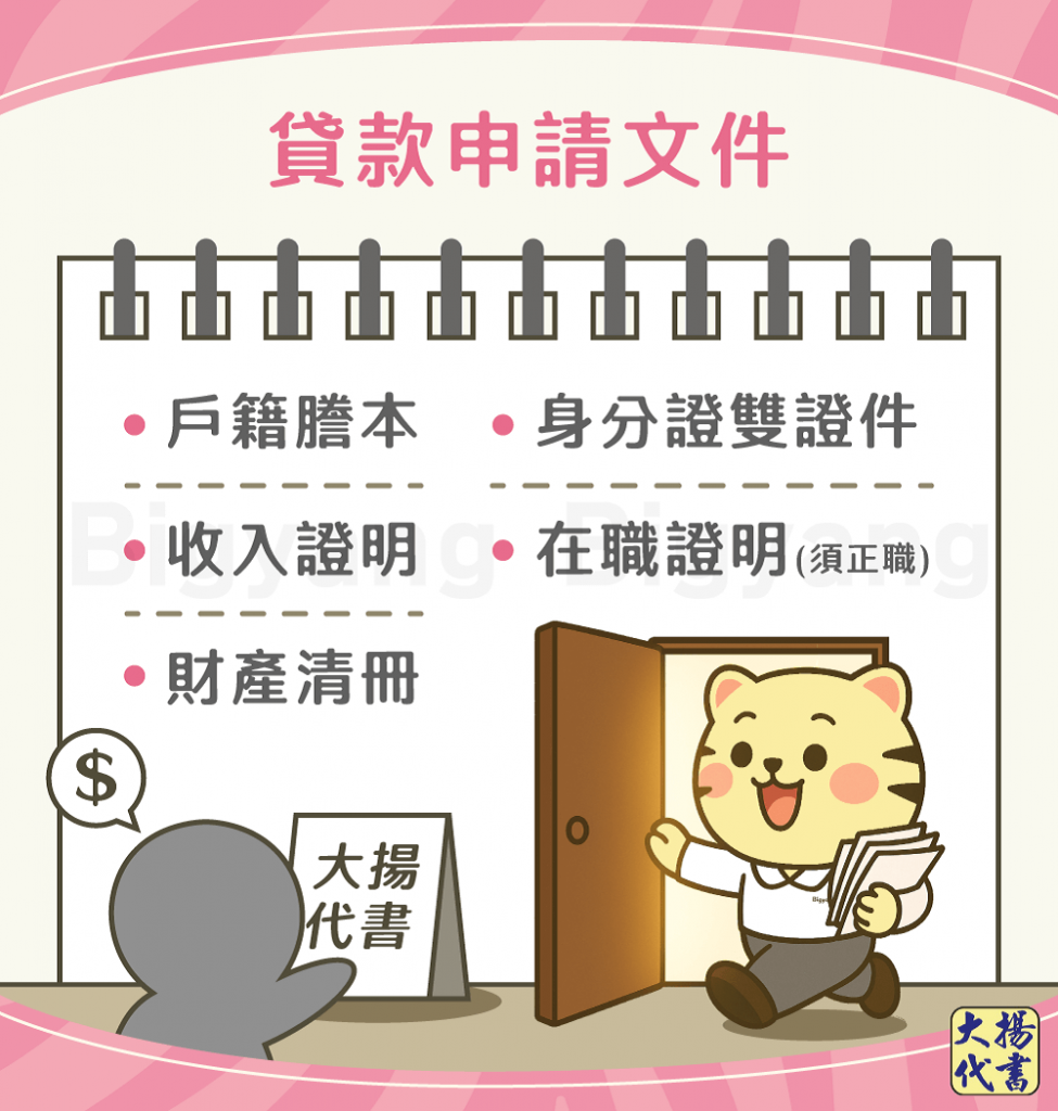 貸款申請文件 - 大揚代書