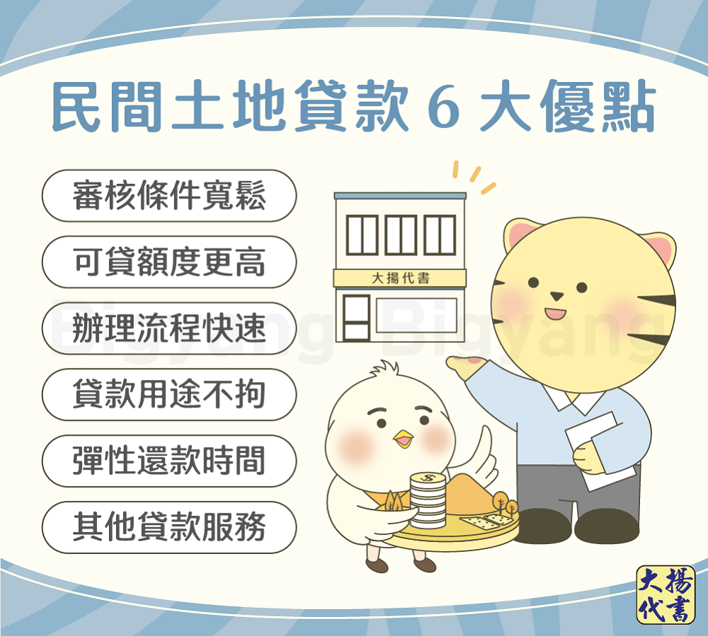 民間土地貸款優點 - 大揚代書