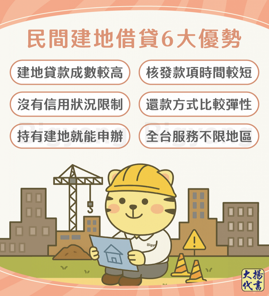 民間建地借貸6大優勢-大揚代書