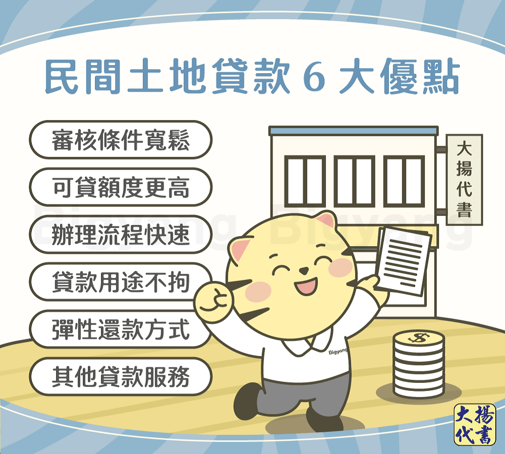 民間土地貸款優點 - 大揚代書