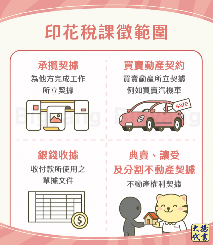 印花稅課徵範圍-大揚代書