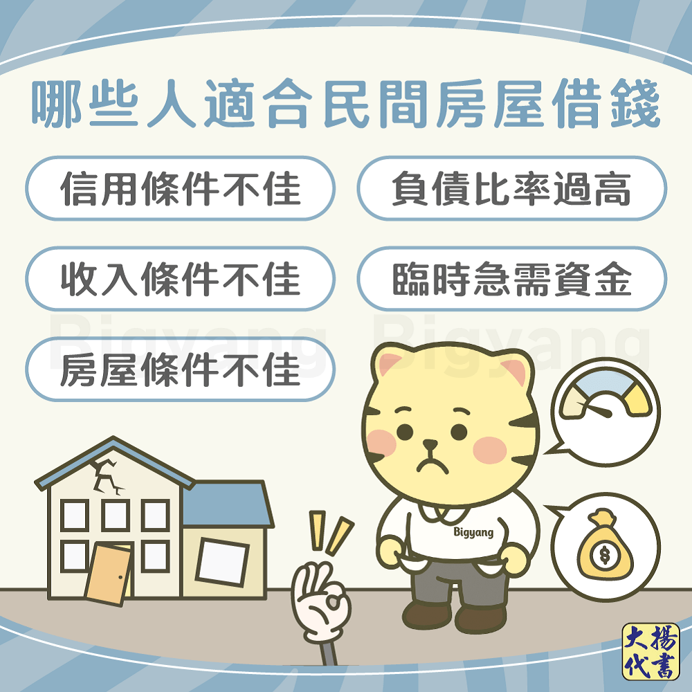 哪些人適合民間房屋借錢－大揚代書
