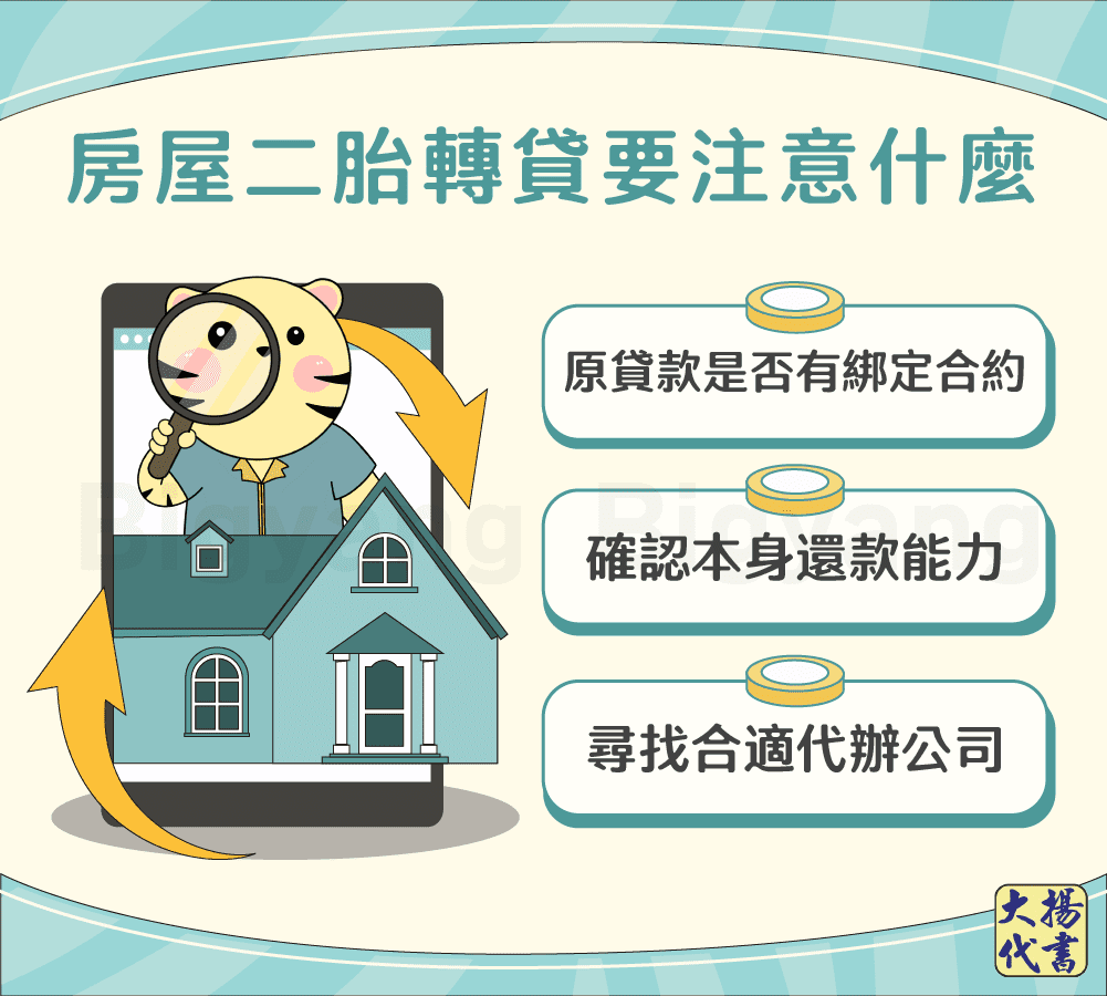 房屋二胎轉貸要注意什麼-大揚代書