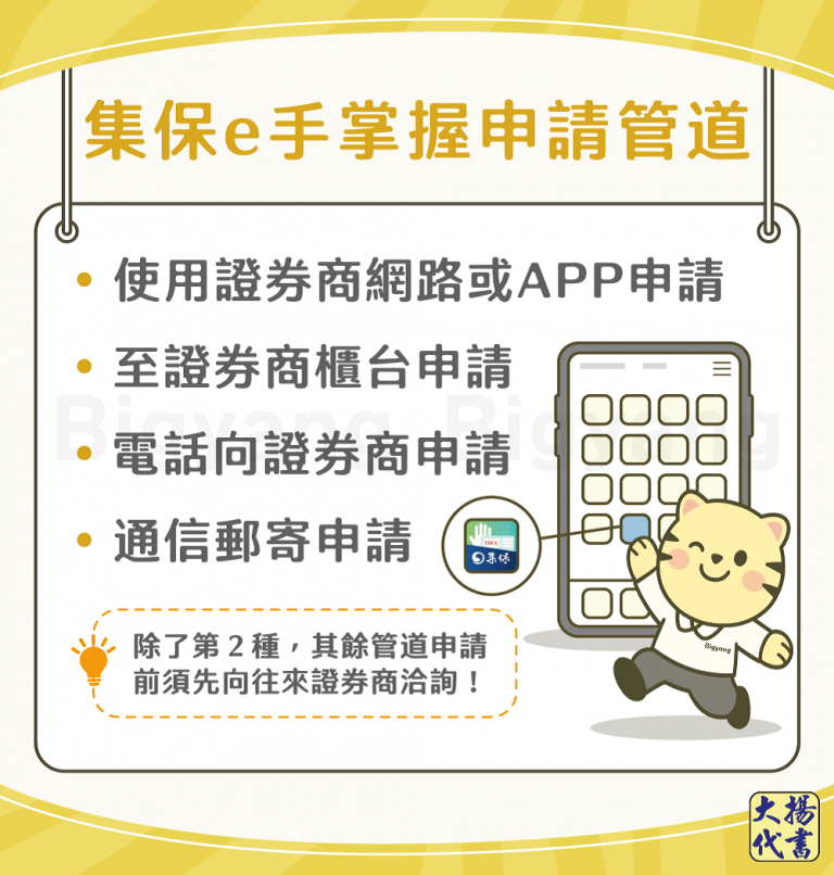 集保e手掌握4種申請方式－大揚代書