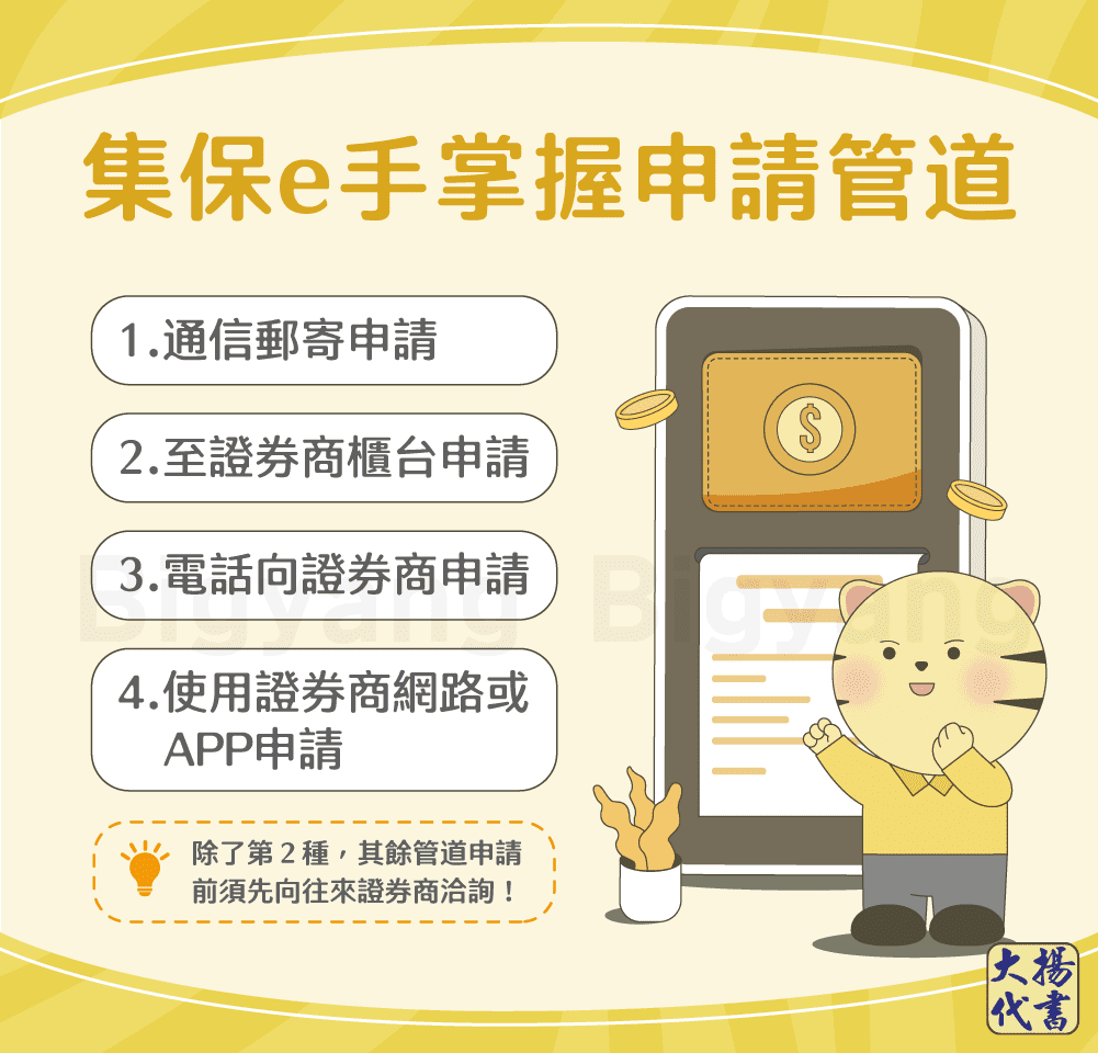集保e手掌握4種申請方式-大揚代書