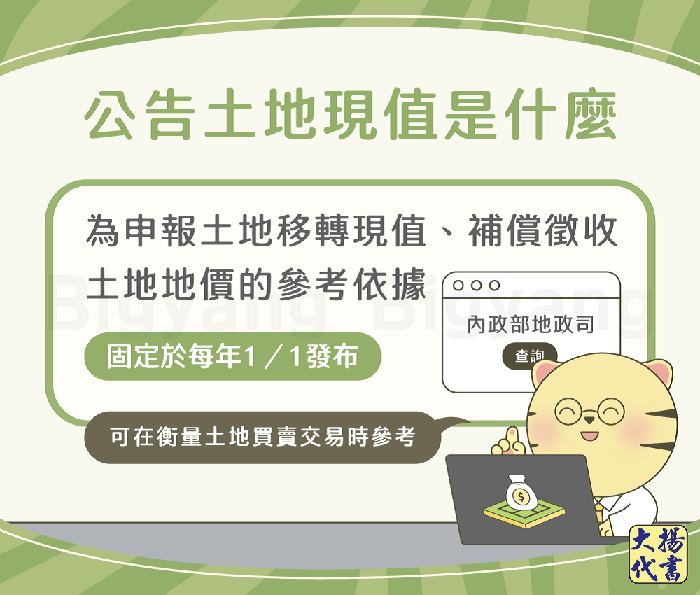 公告土地現值是什麼-大揚代書