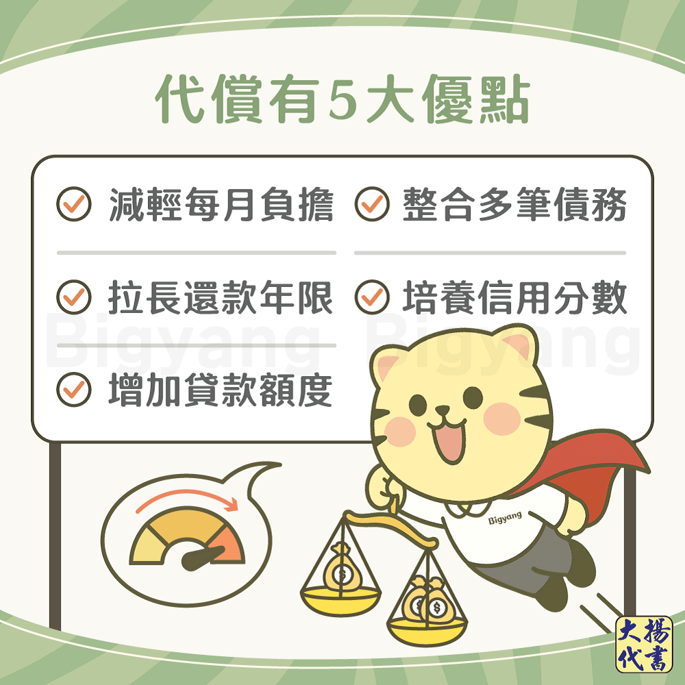 代償有5大優點-大揚代書