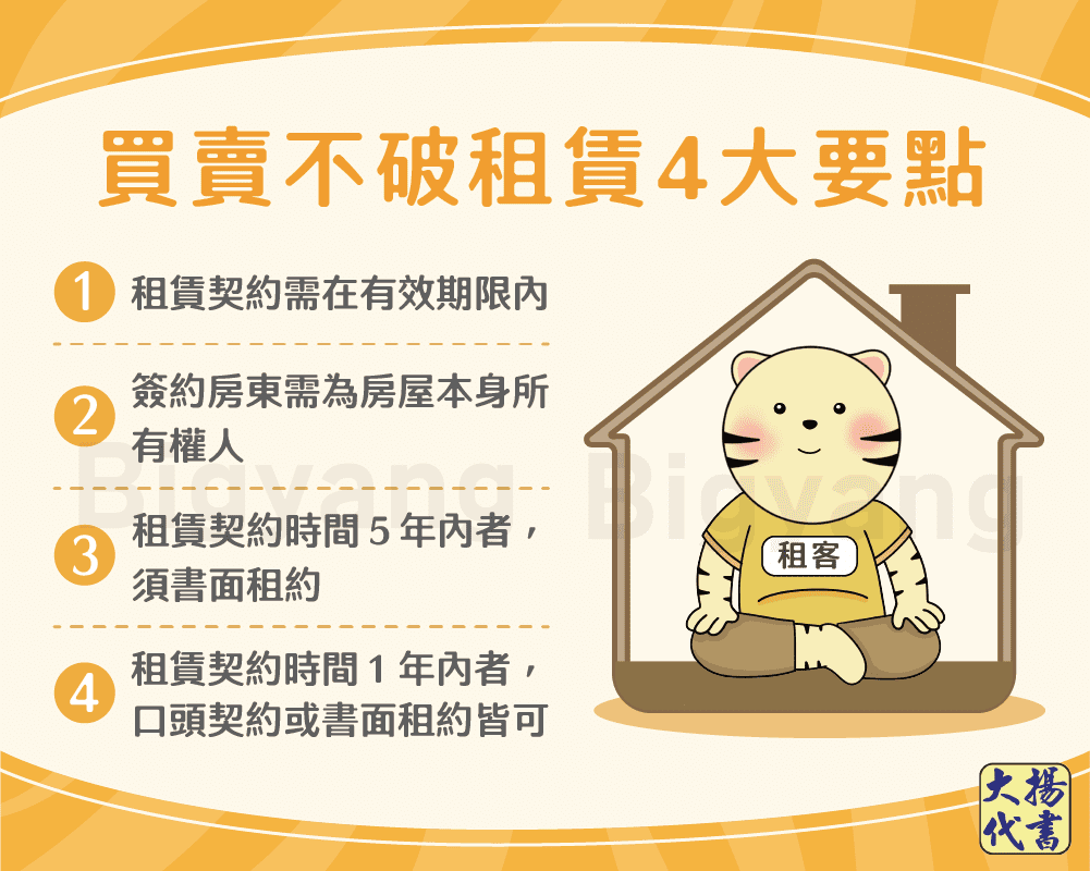 買賣不破租賃4大要點-大揚代書