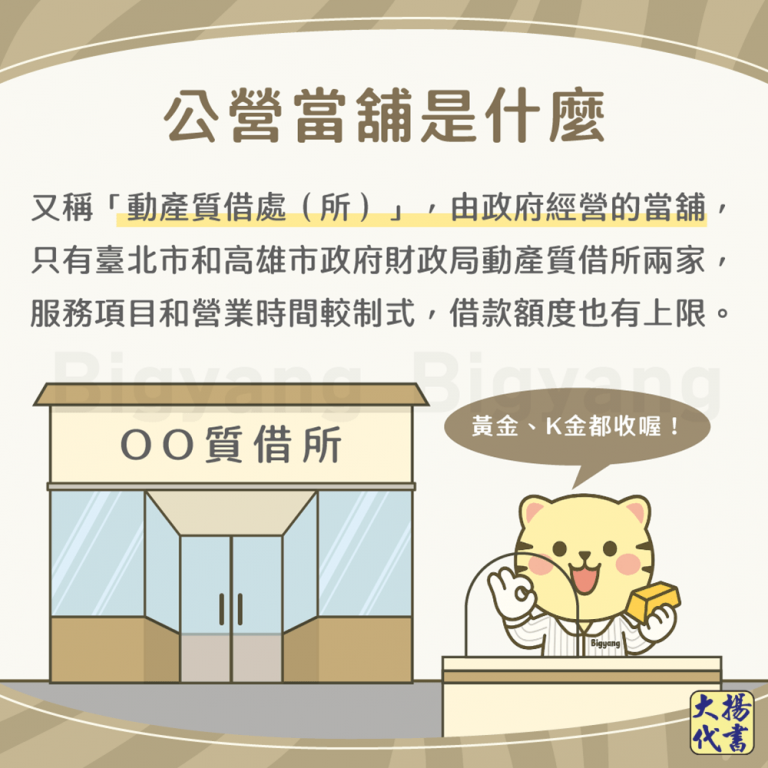 公營當舖是什麼－大揚代書