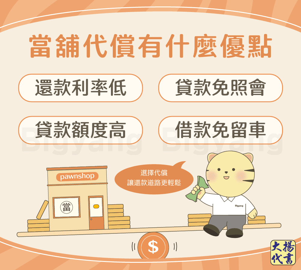 當舖代償有什麼優點-大揚代書