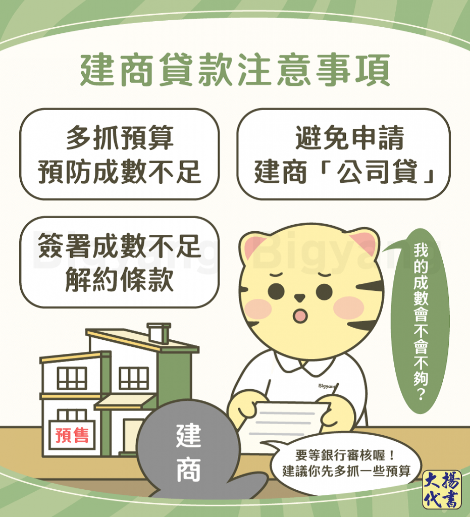 建商貸款注意事項-大揚代書