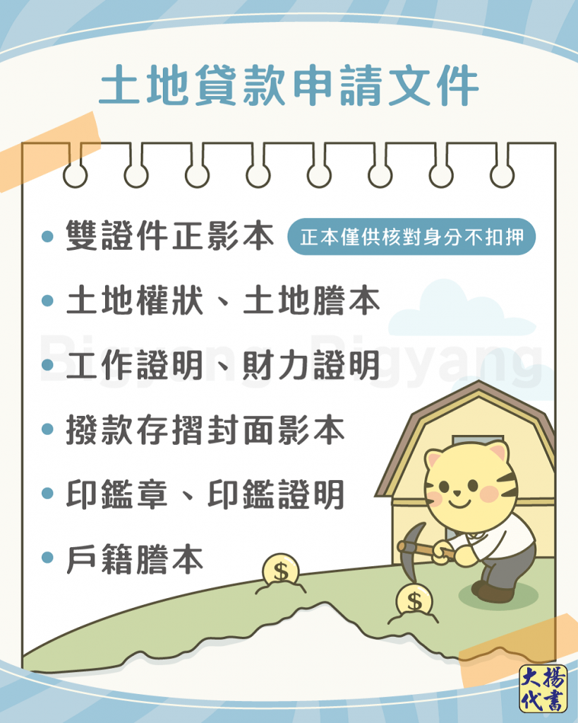 土地貸款申請文件－大揚代書