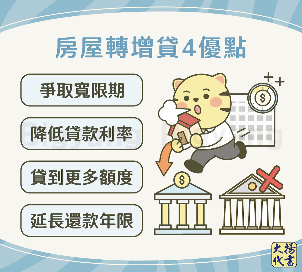 房屋轉增貸常見4大原因-大揚代書