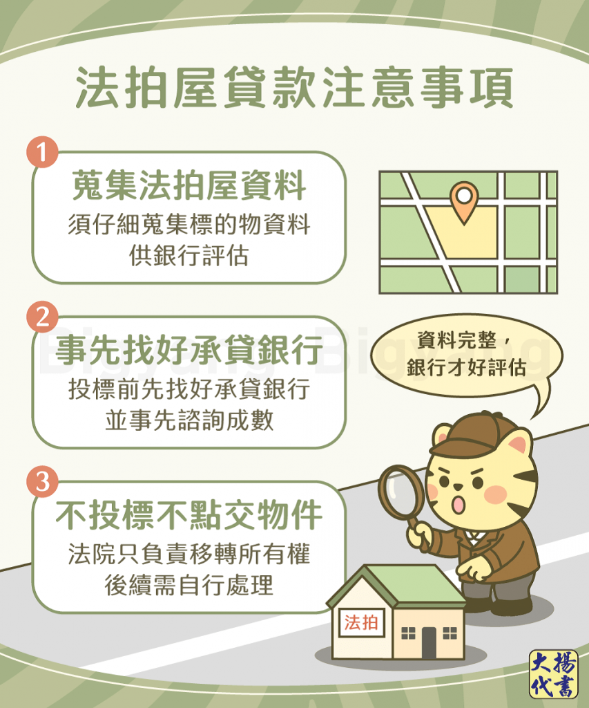 法拍屋貸款注意事項－大揚代書