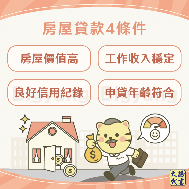 房屋貸款條件有哪些－大揚代書