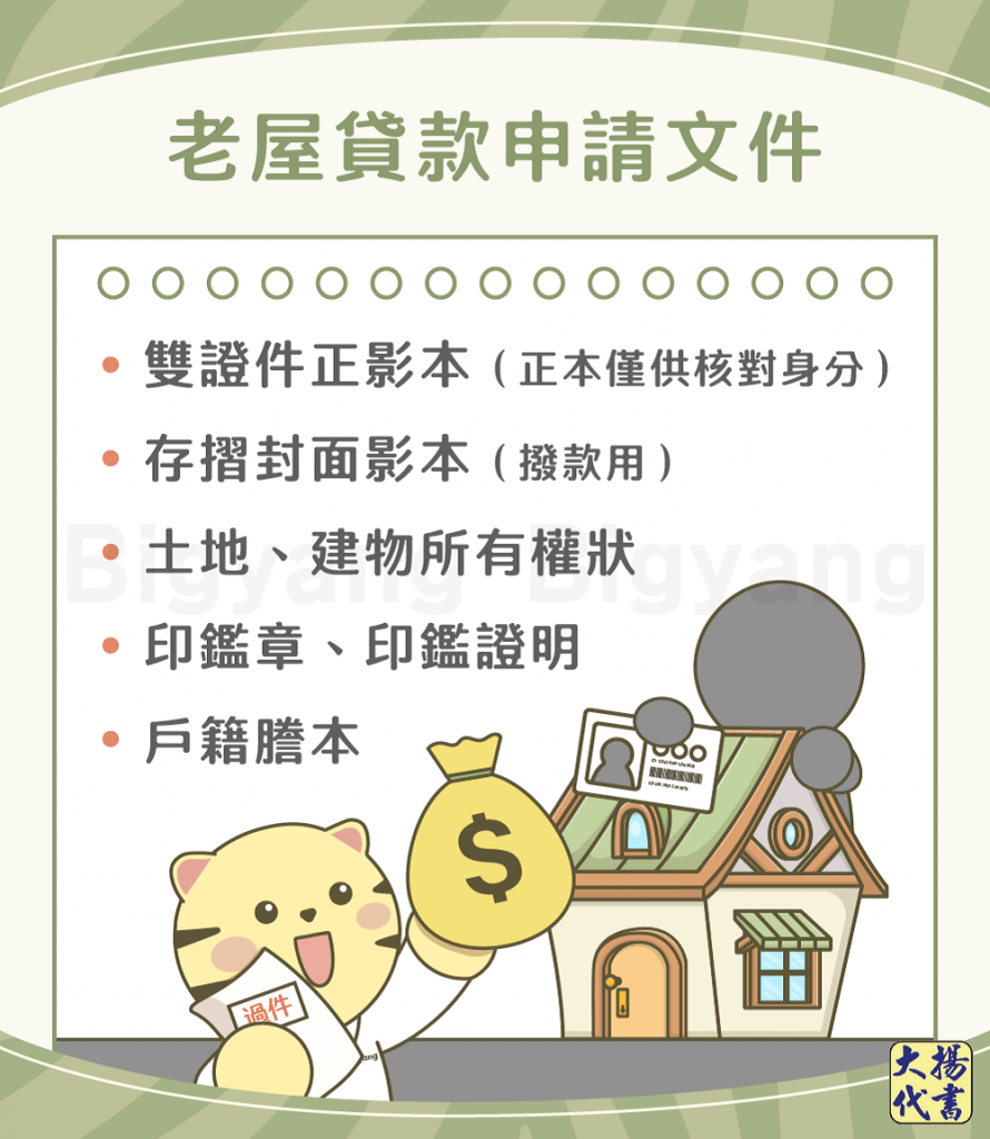 老屋貸款申請文件－大揚代書