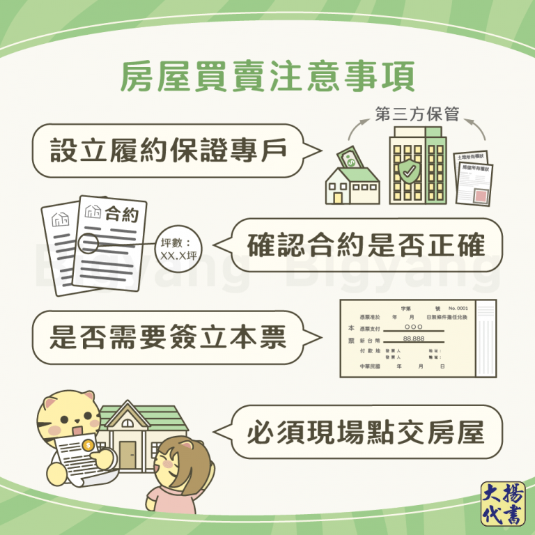 房屋買賣注意事項－大揚代書